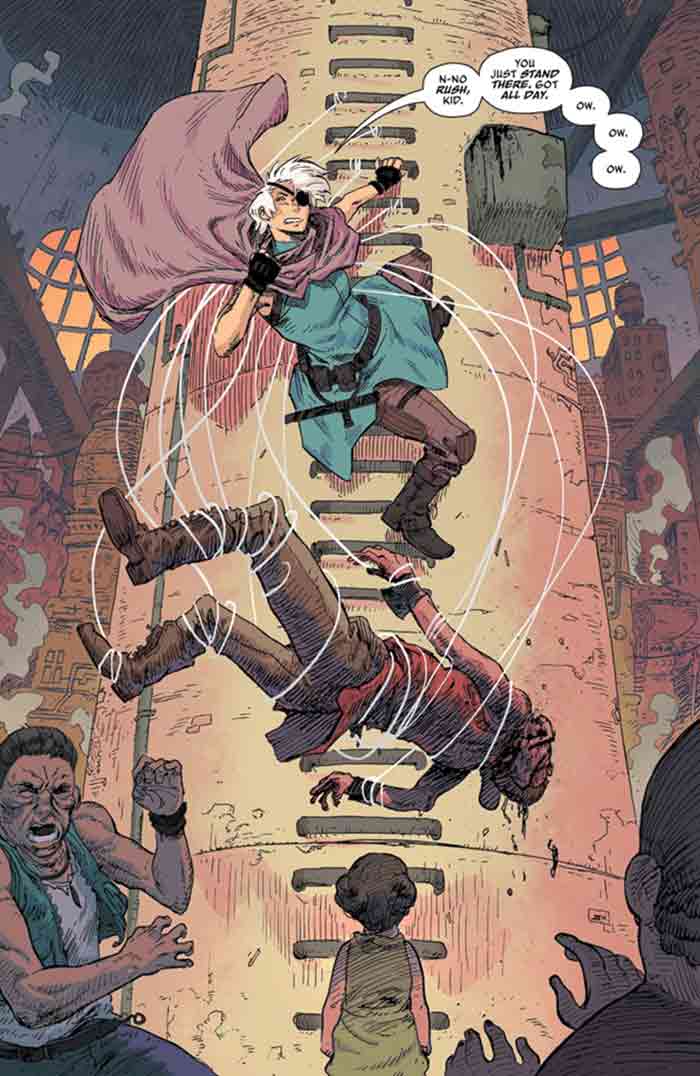 viñeta del cómic la aguja