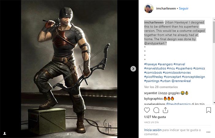 el diseño radical de ojo de halcón (jeremy renner) en el mcu de marvel studios