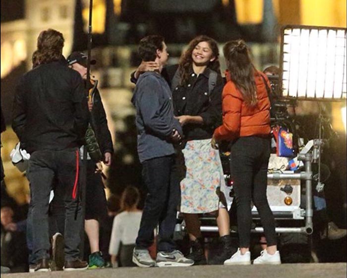 peter parker (tom holland) y mj (zendaya) en spider-man: lejos de casa