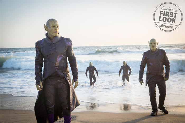 los skrulls aparecerán en capitana marvel, pero no super skrull