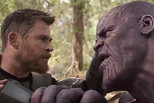 thor vs thanos vengadores 4