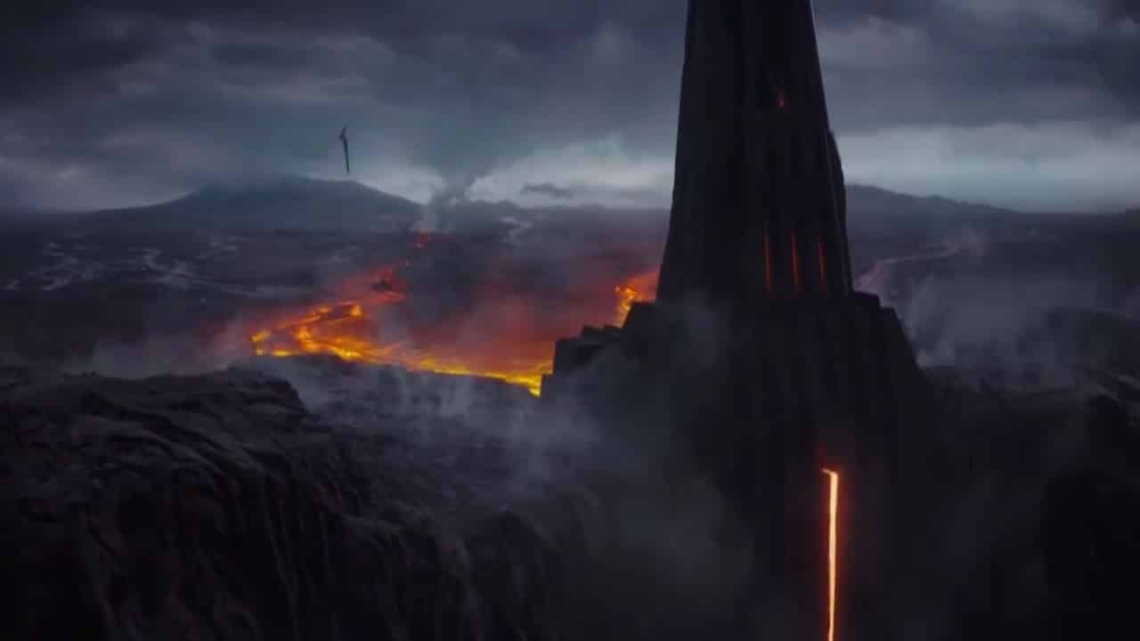 star wars castillo de darth vader en mustafar