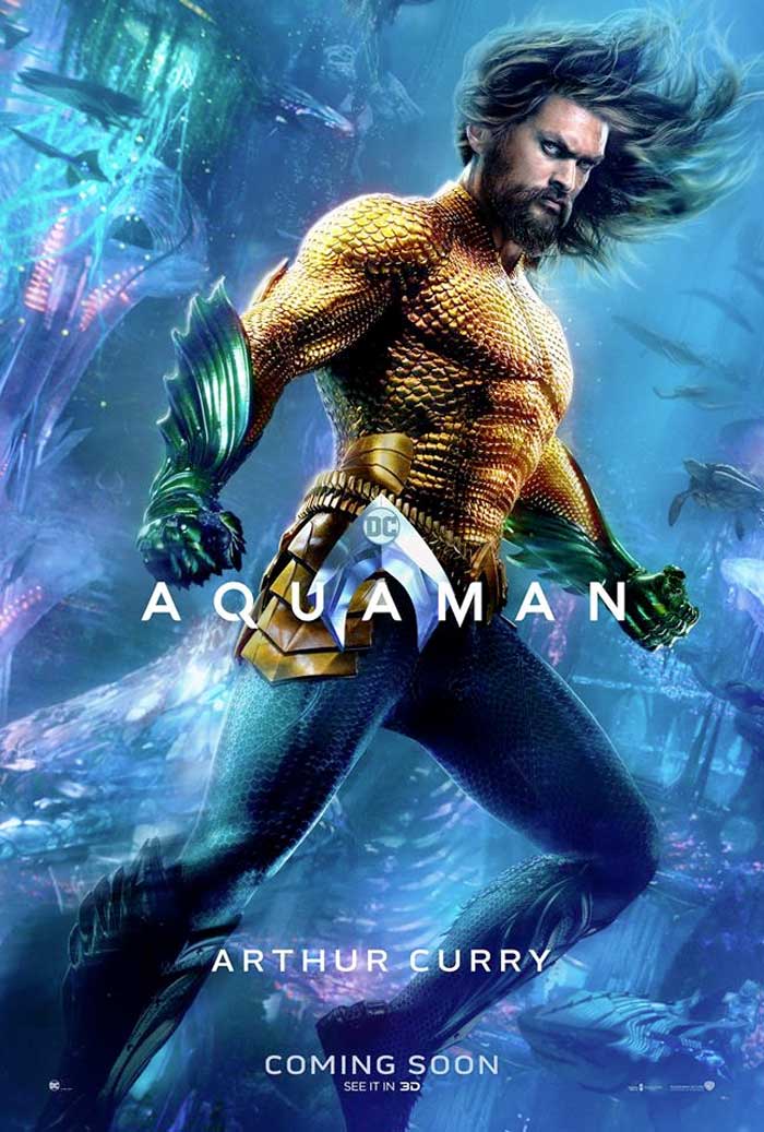 aquaman: 7 espectaculares pósters de los protagonistas