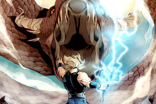 vengadores: infinity war tenía una batalla de thor contra serpientes