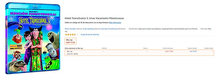 blu-ray hotel transilvania 3