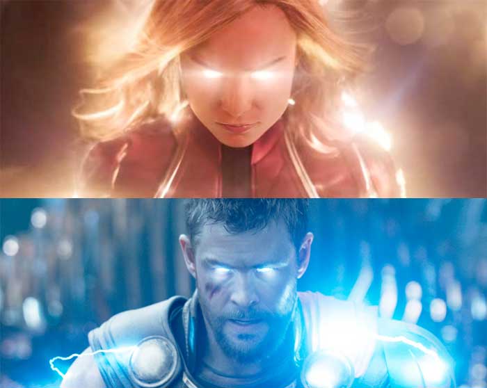 ¿capitana marvel es digna de sujetar el martillo de thor?