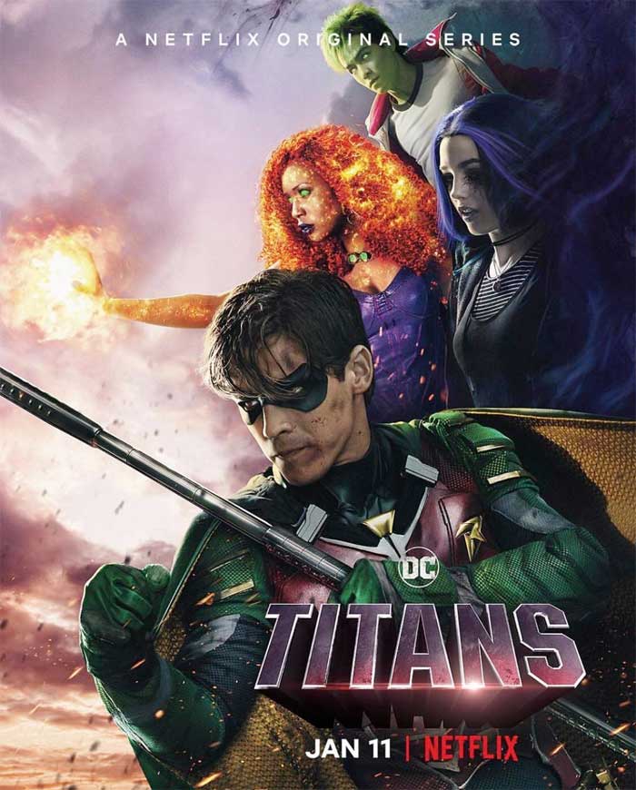 netflix anuncia la llegada de titans con un espectacular póster