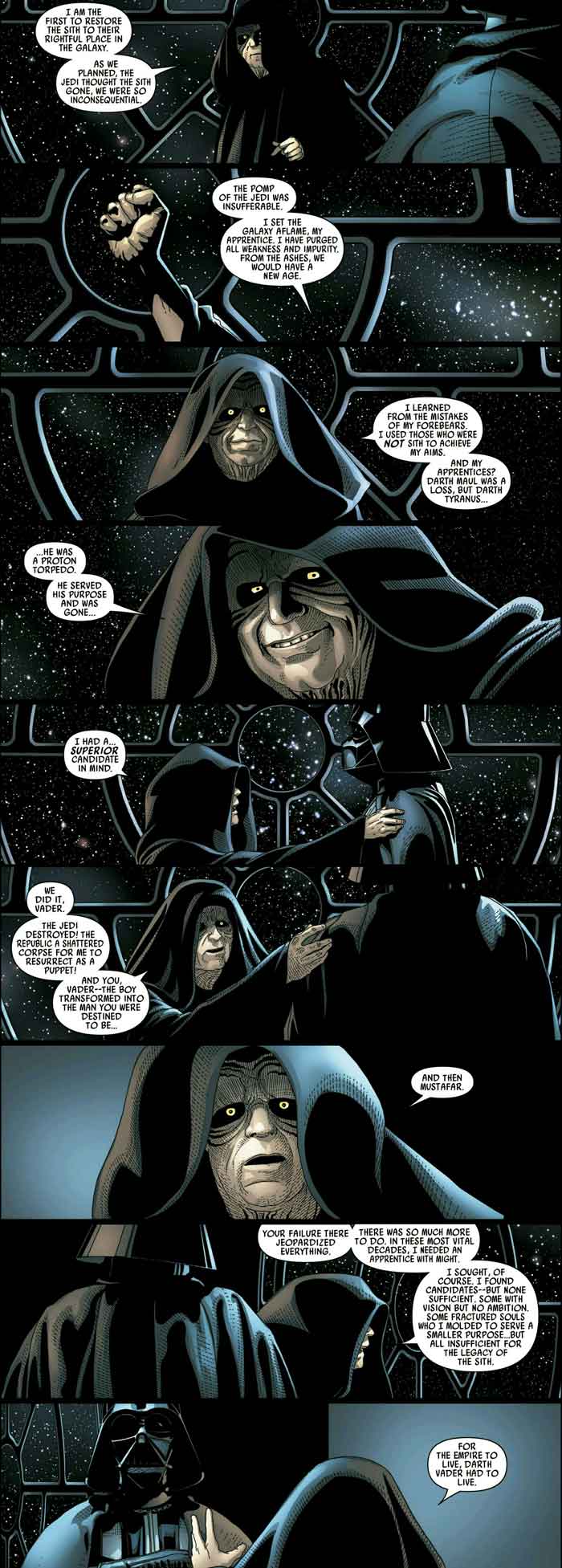star wars: el motivo por el que el emperador salvó a darth vader