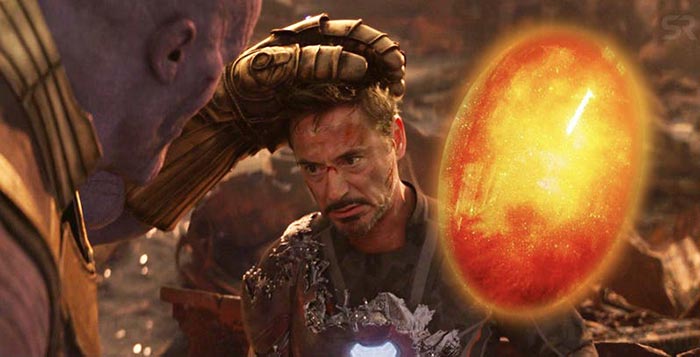 explicación de thanos y iron man en vengadores: infinity war (marvel)