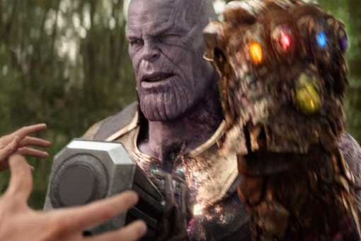 así está el guantelete del infinito de thanos en vengadores: endgame
