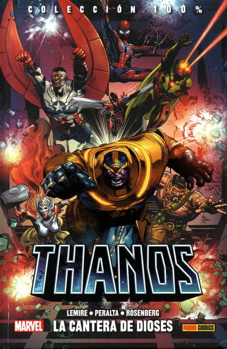 portada de 100% marvel hc. thanos 2