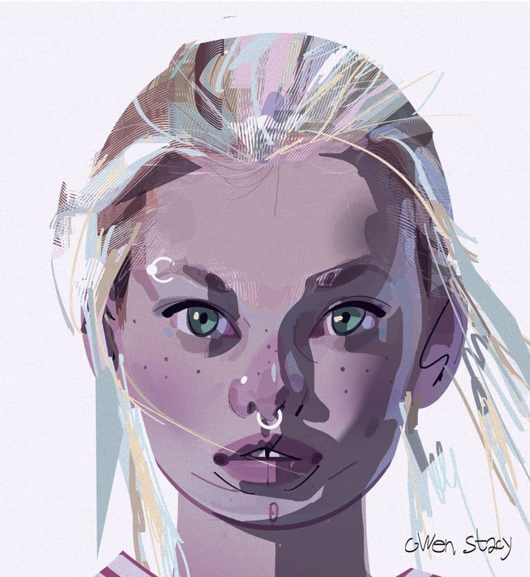 concept art gwen stacy