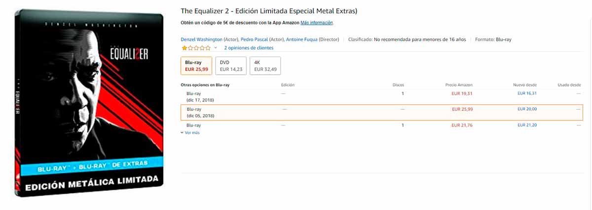 the equalizer 2 blu-ray