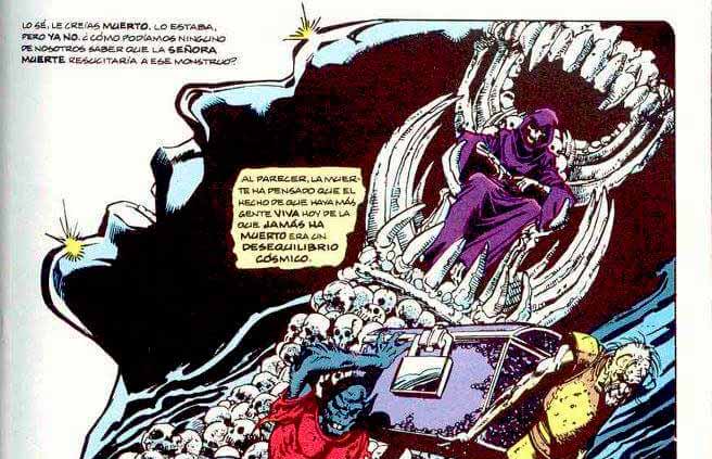 la muerte el guantelete del infinito