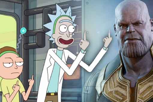 rick y morty se burlan de thanos y de vengadores: infinity war