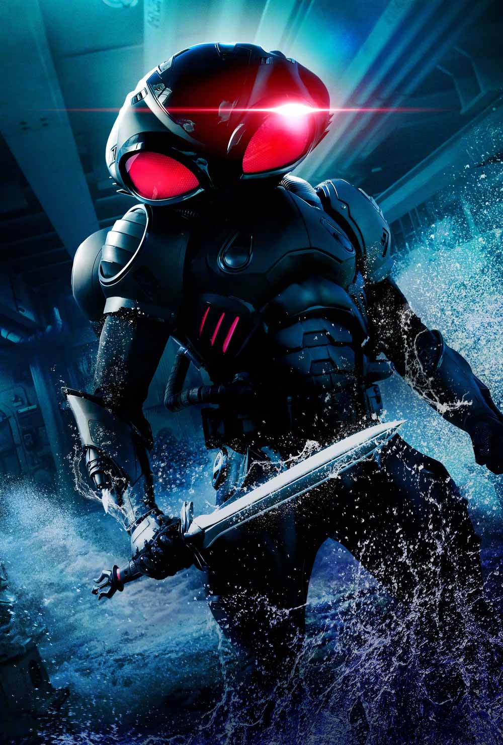 aquaman black manta character-textless poster