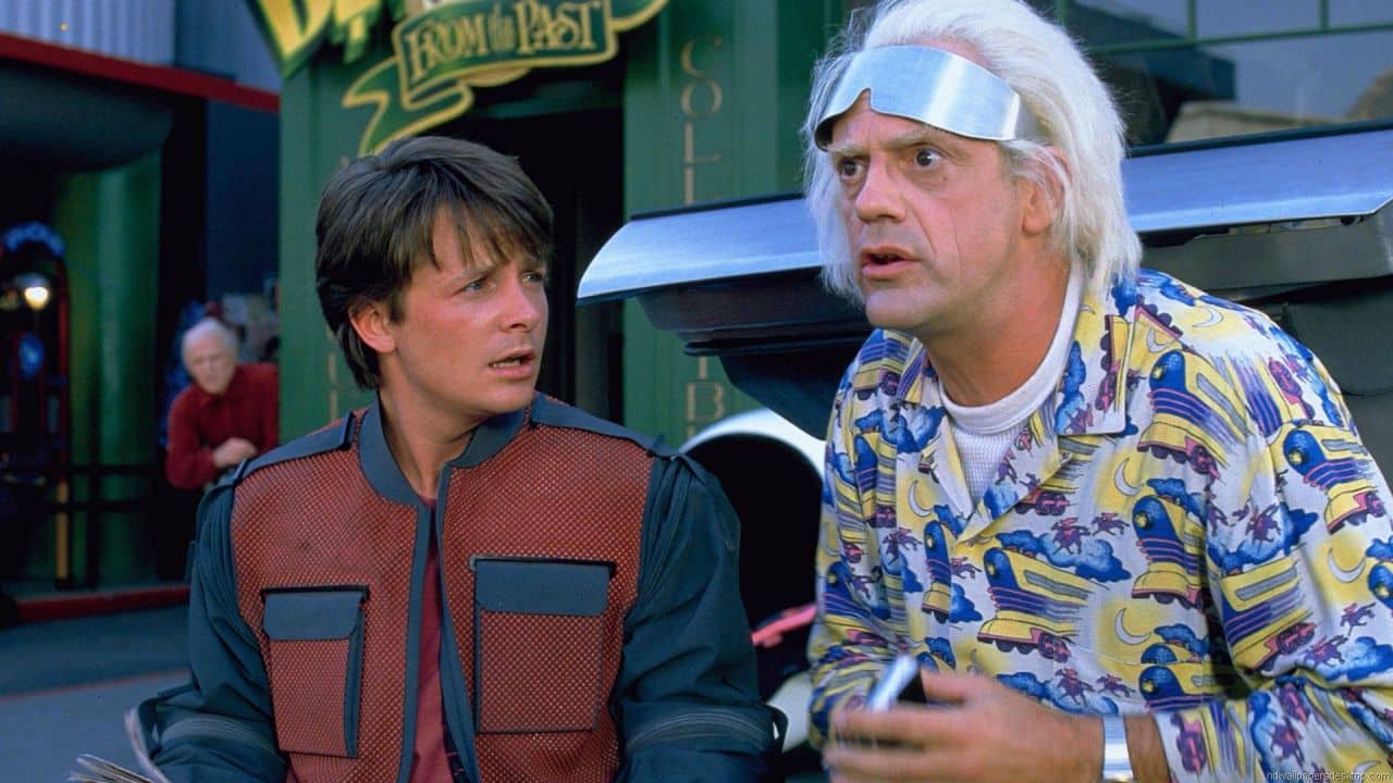 doc brown en regreso al futuro
