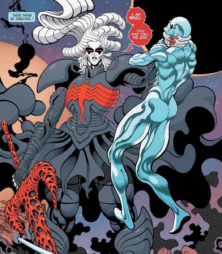 silver surfer se enfrenta a un antiguo y malvado dios de marvel