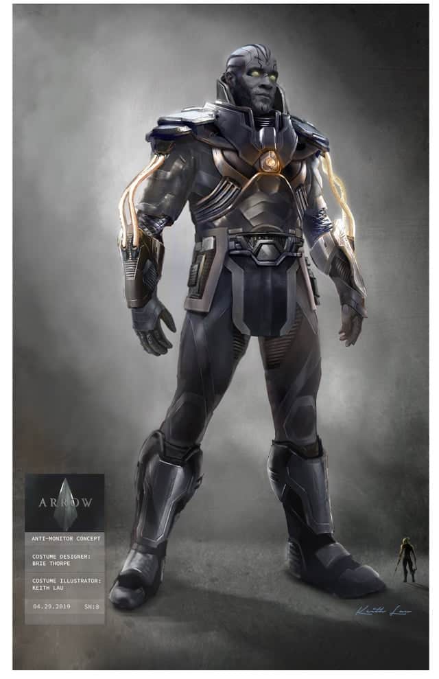 concept art anti-monitor crisis en tierras infinitas