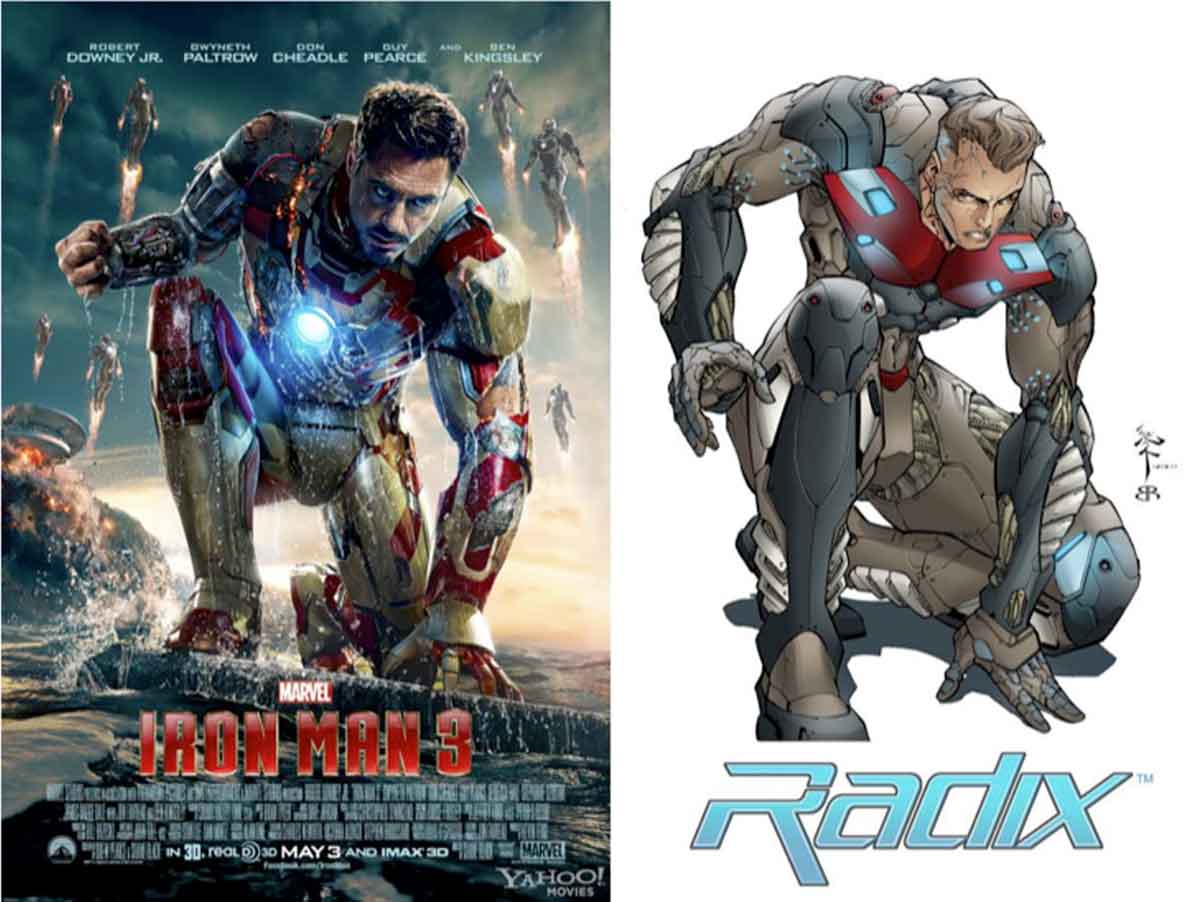 marvel gana la demanda por copiar el póster de iron man 3