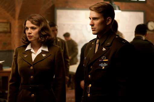 peggy carter y steve rogers capitán américa