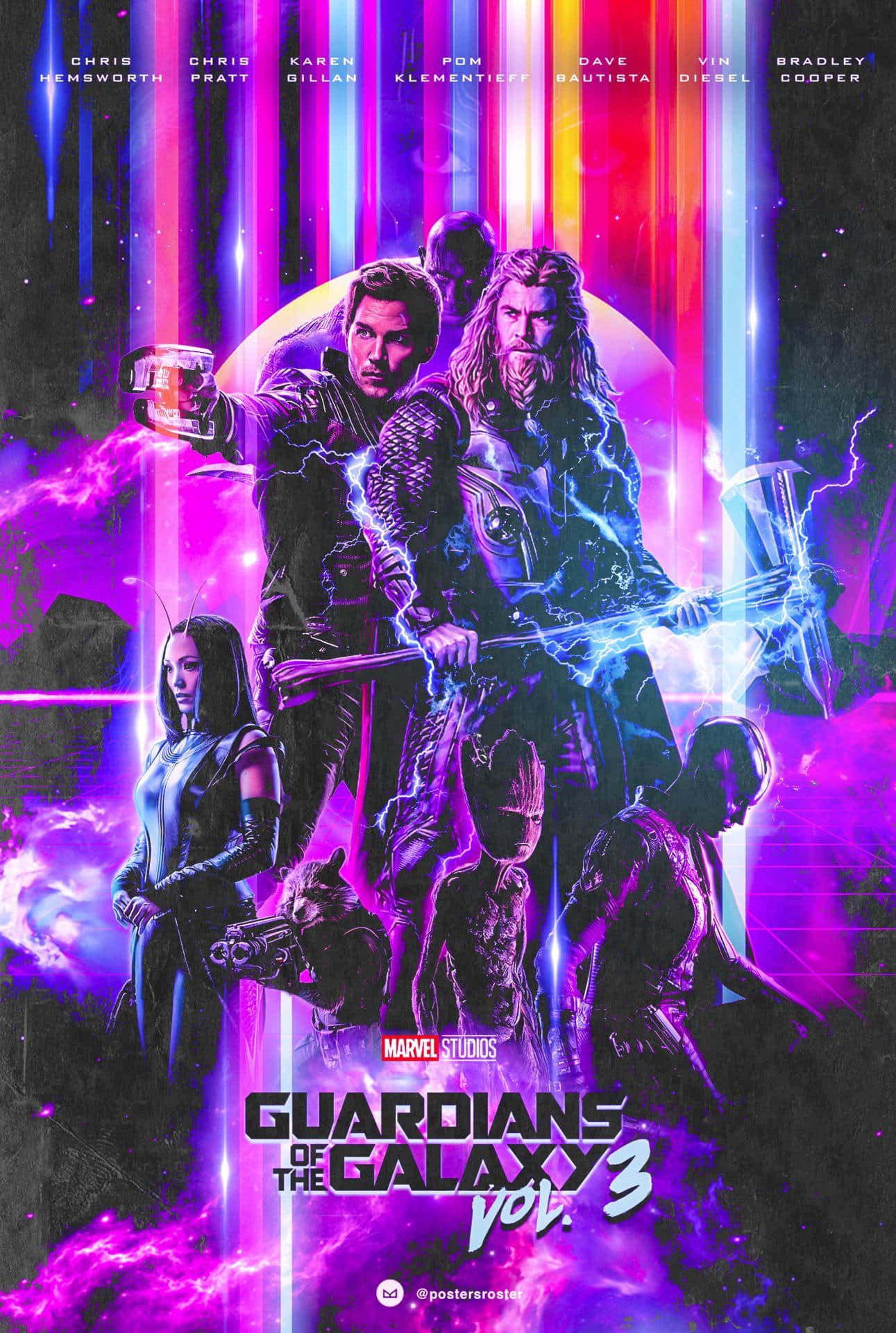 poster de guardianes de la galaxia vol 3