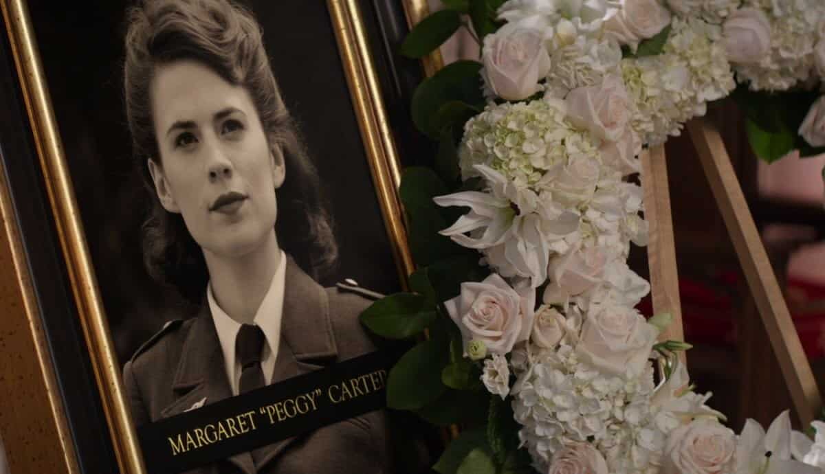 funeral de peggy carter en capitán américa: civil war