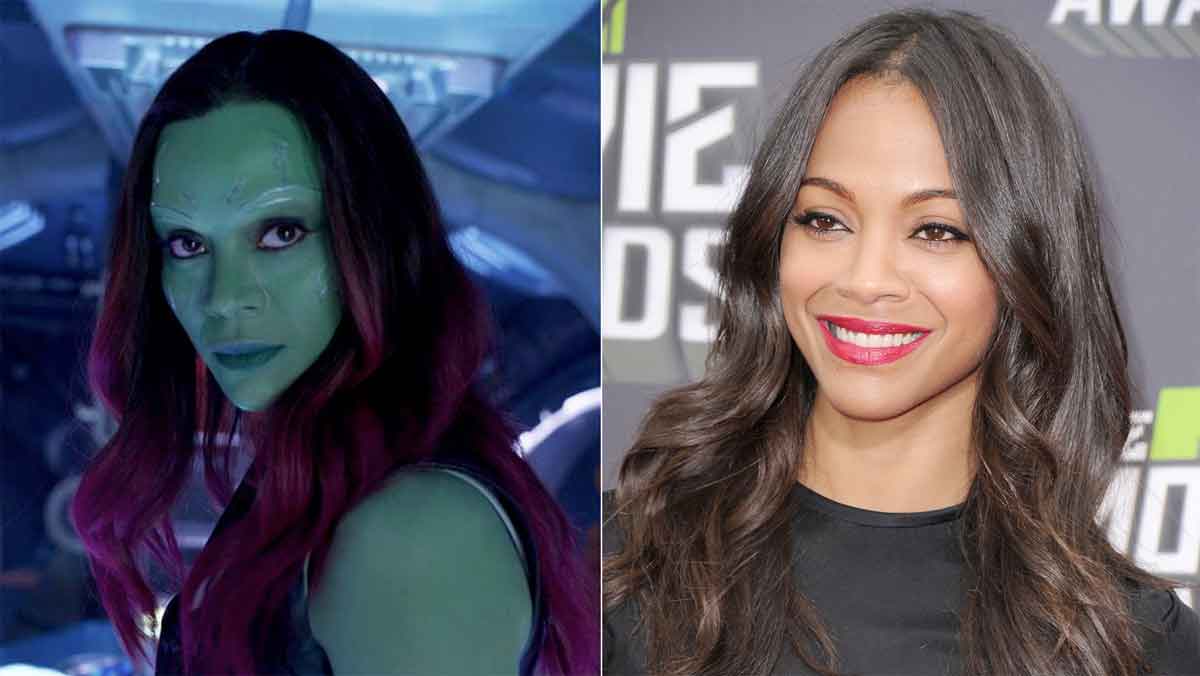 gamora maquillaje
