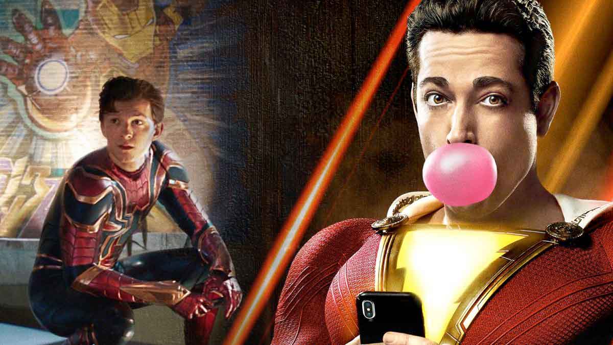 eliminaron una escena de spider-man que se parecía a otra de shazam