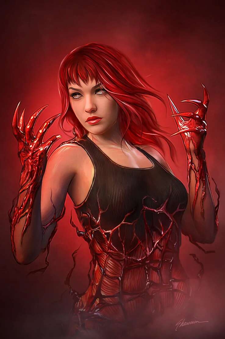carnage reclama a mary jane en la portada de amazing spider-man nº 30 