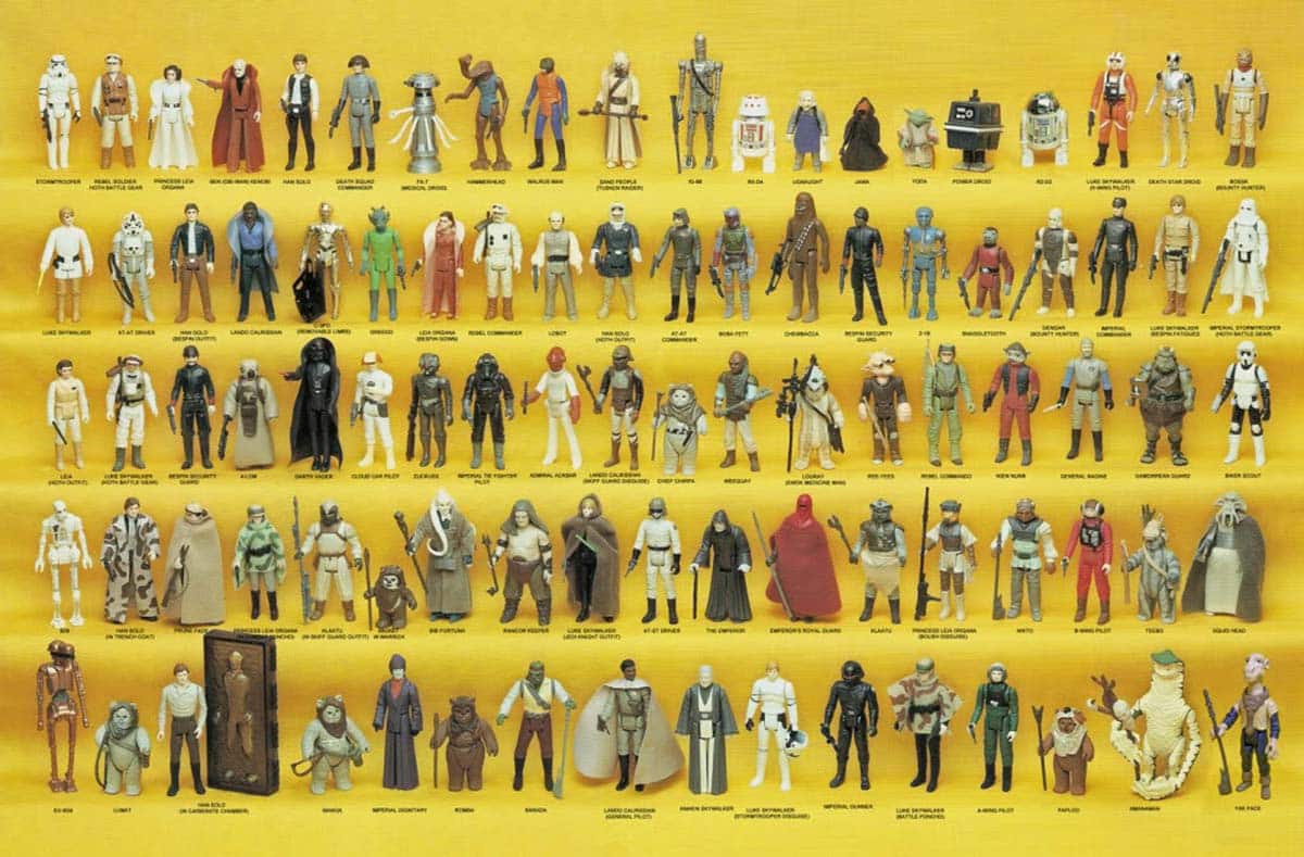 colección completa de kenner de star wars 1978-1985