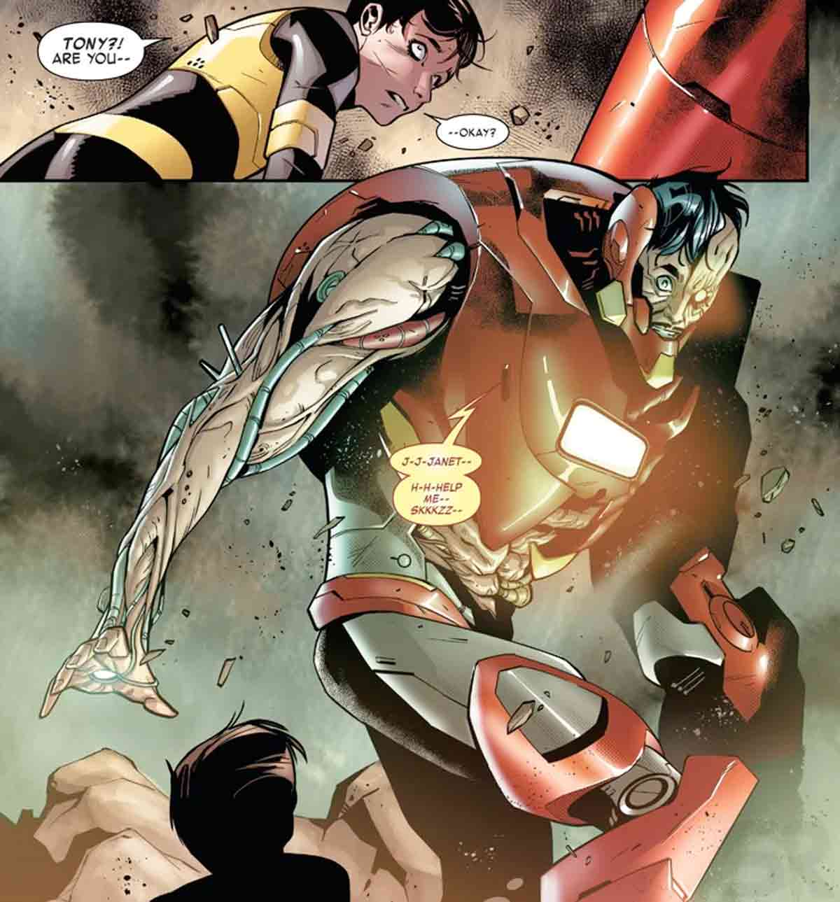 la nueva armadura de iron man ultron es absolutamente perturbadora