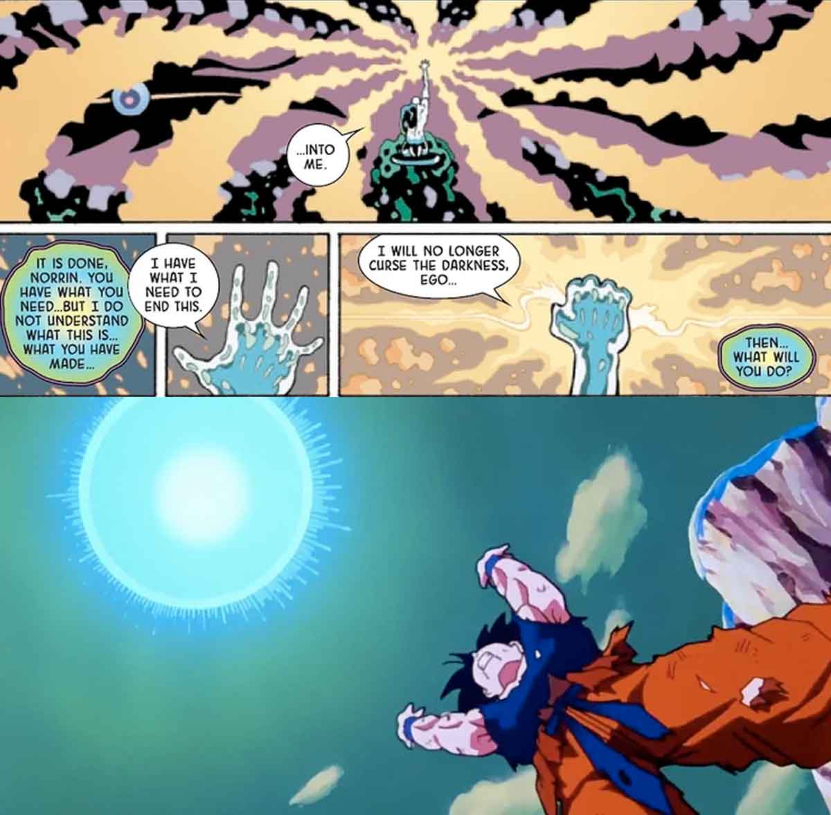 silver surfer le roba a goku el ataque más poderosos de dragon ball z