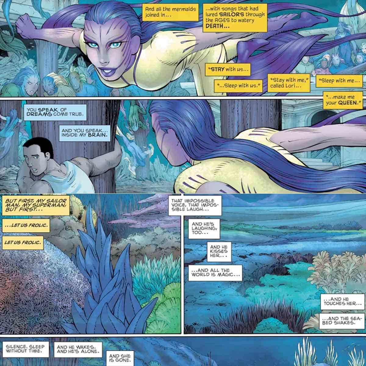 superman tiene sexo con una sirena en su nuevo origen