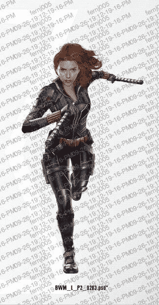 arte promocional de black widow