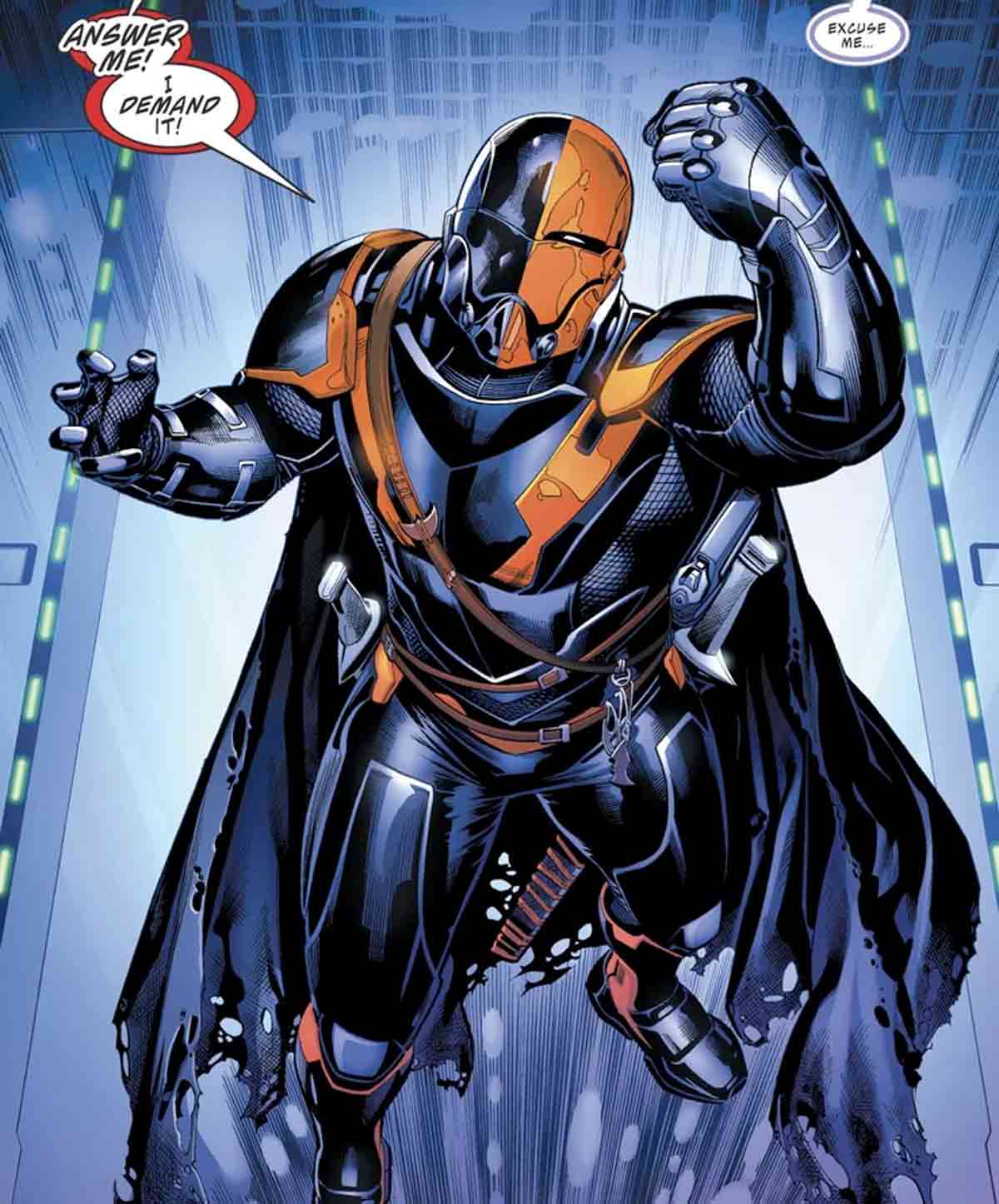 dc comics reinicia a deathstroke para que se parezca a darth vader