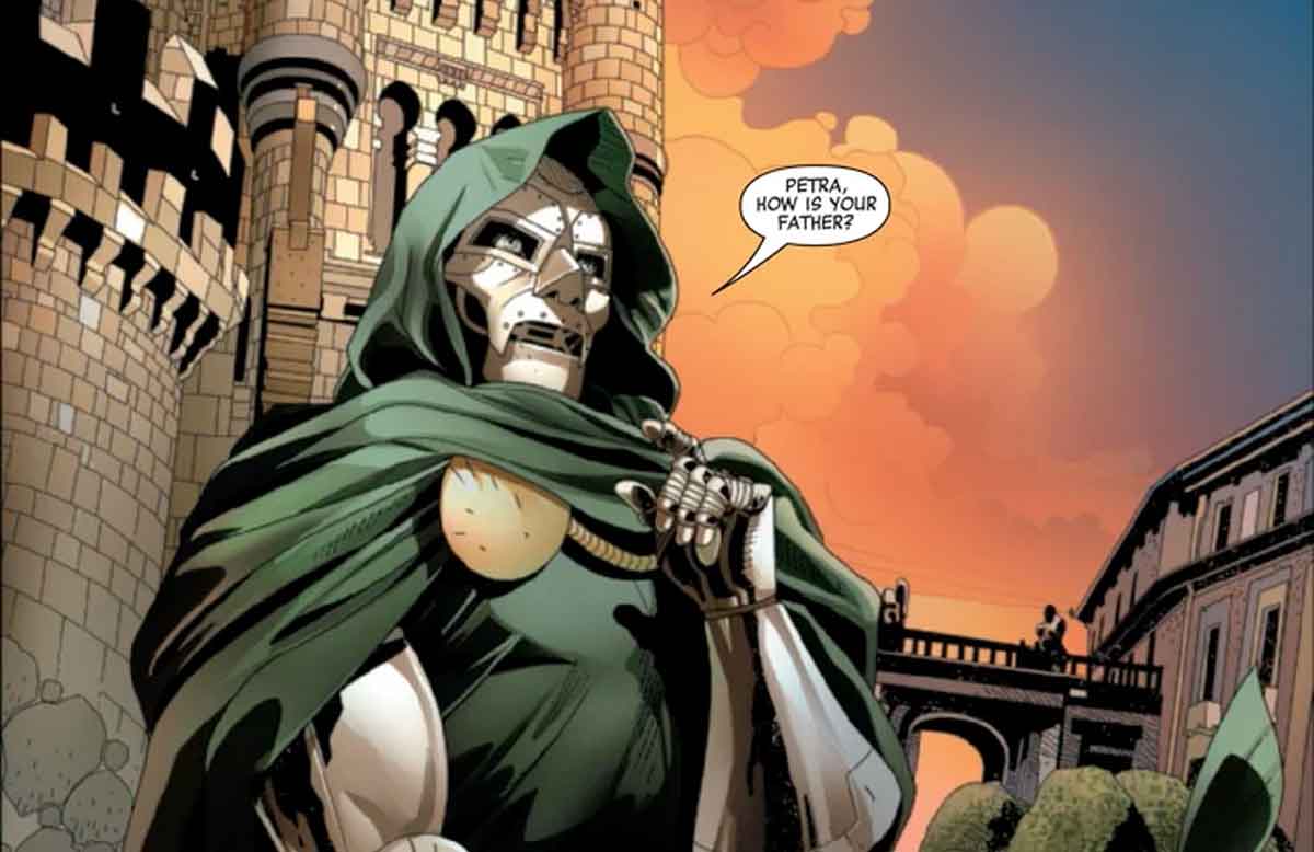 doctor doom se encuentra con otro villano marvel y un misterio