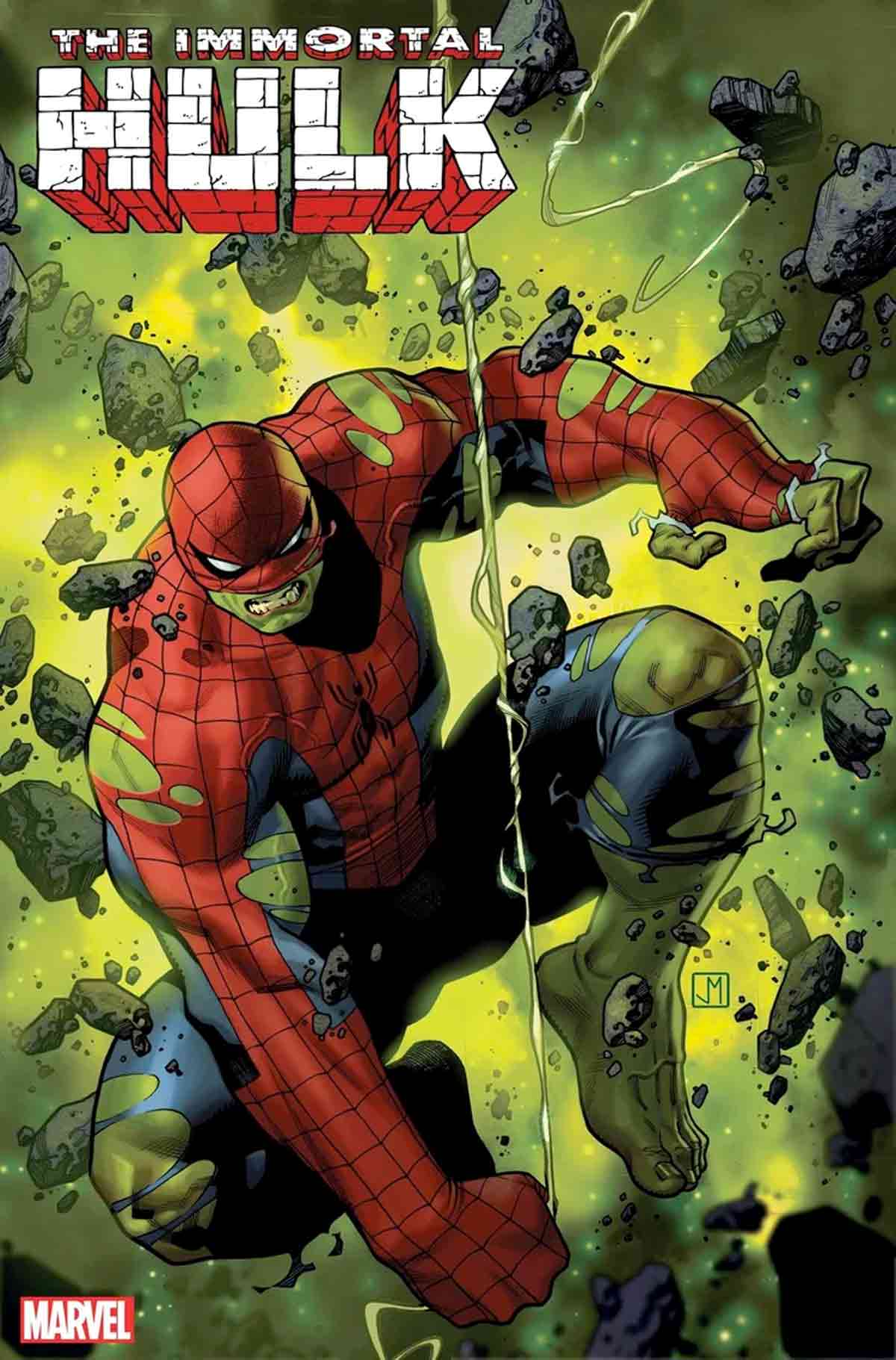 marvel mostrará el resultado de fusionar a hulk con spider-man