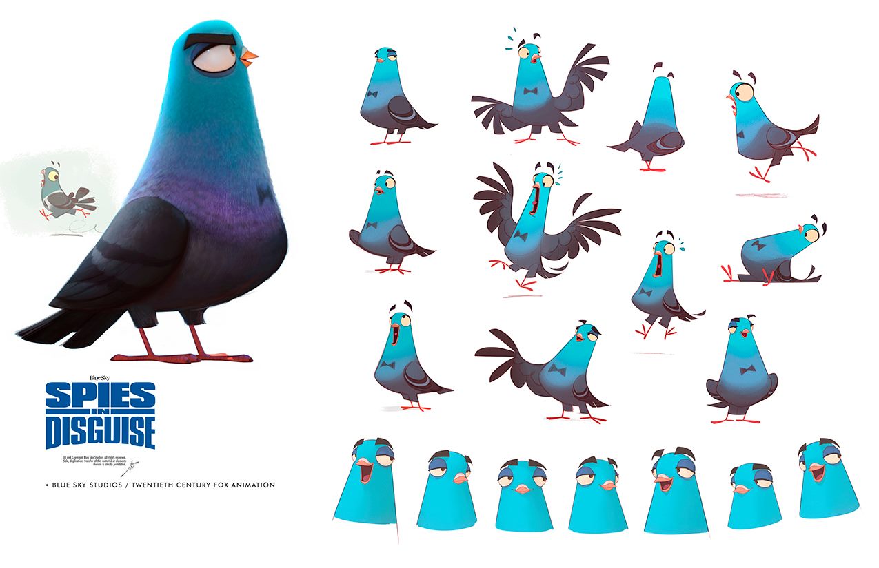 lance sterling paloma, espías con disfraz - spies in disguise