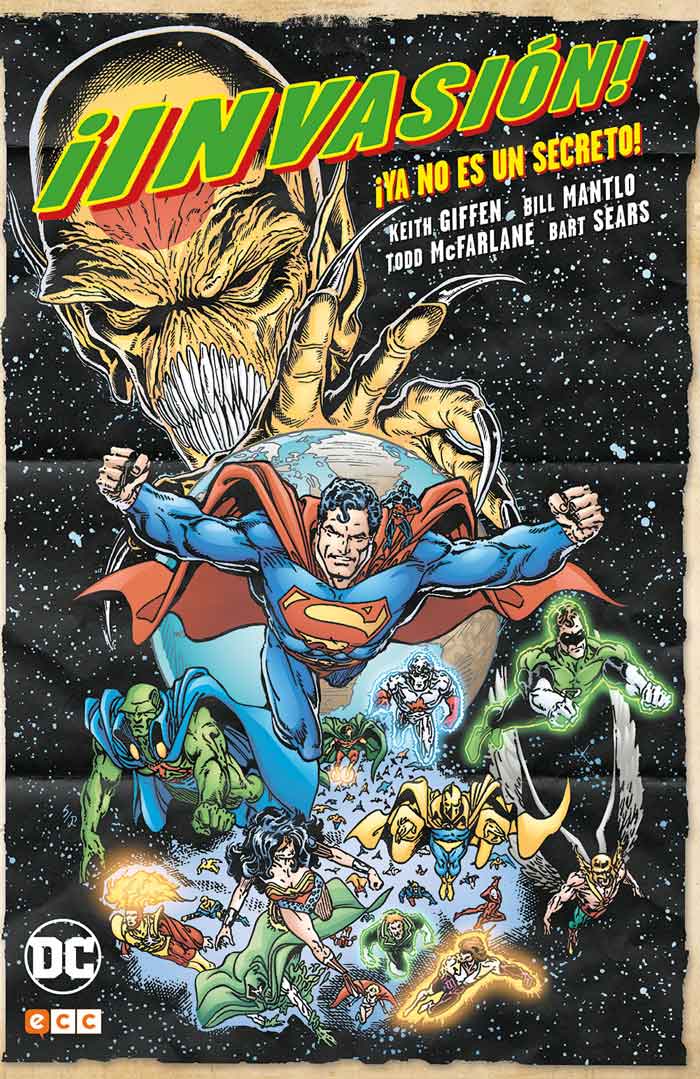 portada ¡invasión! dc comics