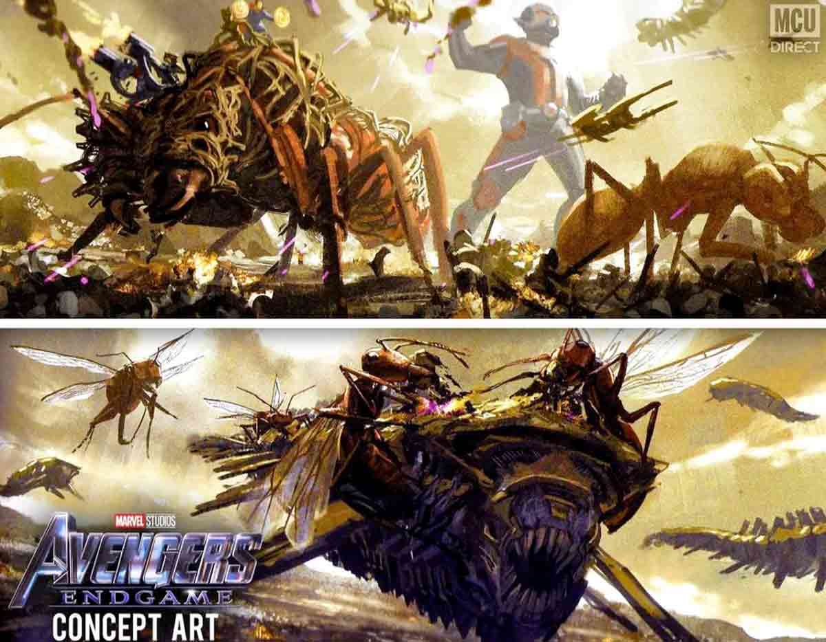 ant-man casi usa un ejército de insectos gigantes en vengadores: endgame