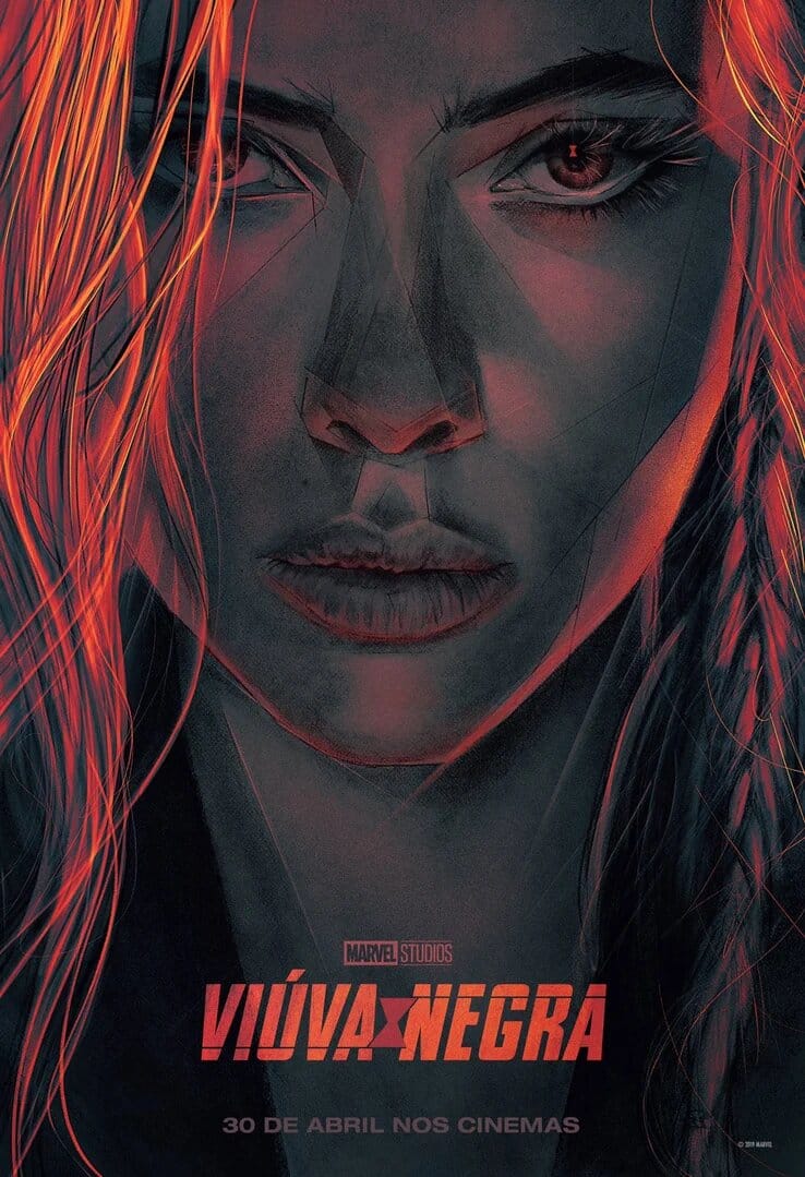 póster de black widow de marvel