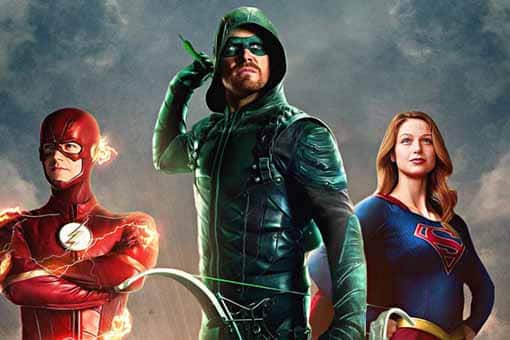 arrow: melissa benoist y grant gustin rinden homenaje a stephen amell