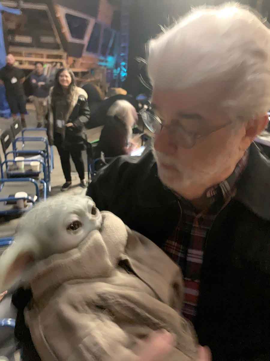 el mandaloriano muestra como george lucas conoció a baby yoda