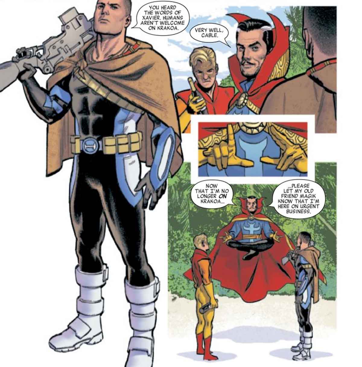 doctor strange tiene un gran método para no romper la ley de los x-men