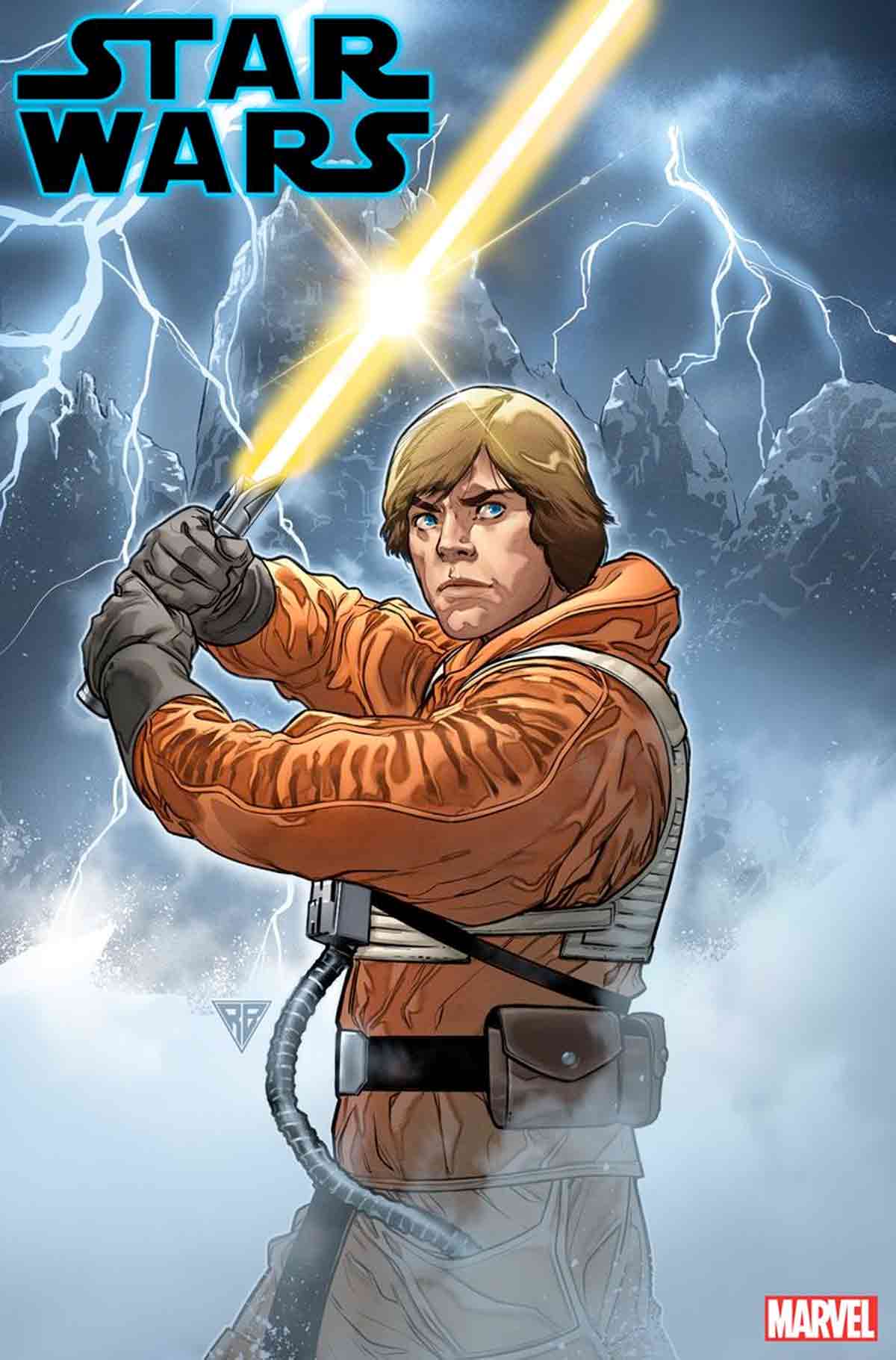 star wars le da a luke skywalker un nuevo y extraño sable de luz