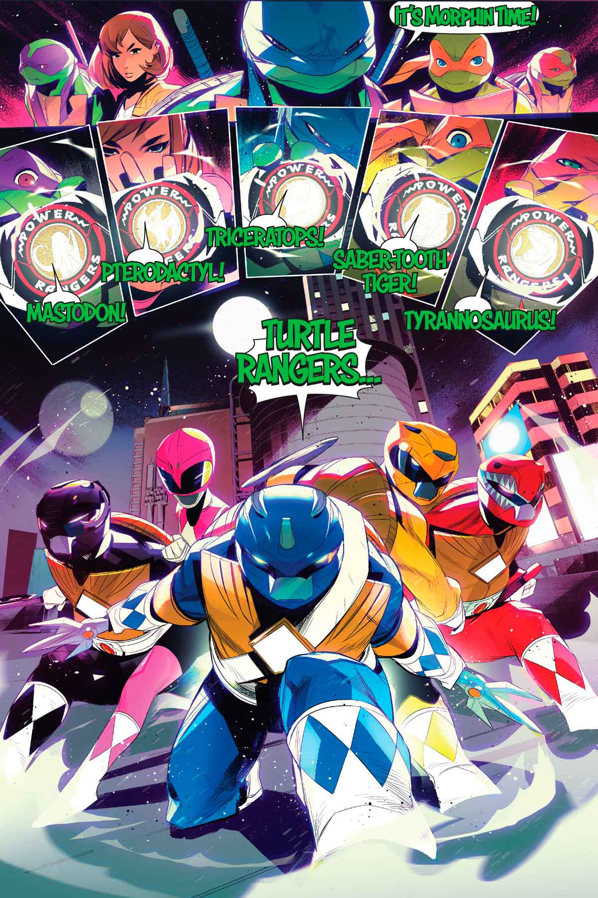 mighty morphin power rangers / teenage mutant ninja turtles nº 4