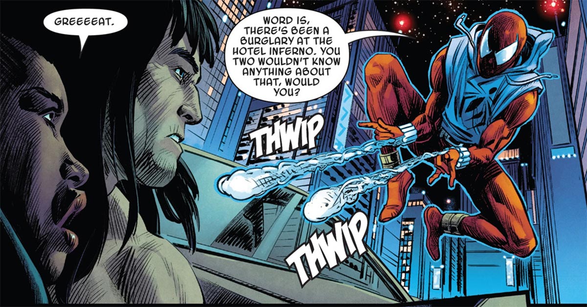 conan el bárbaro destruye a un spider-man