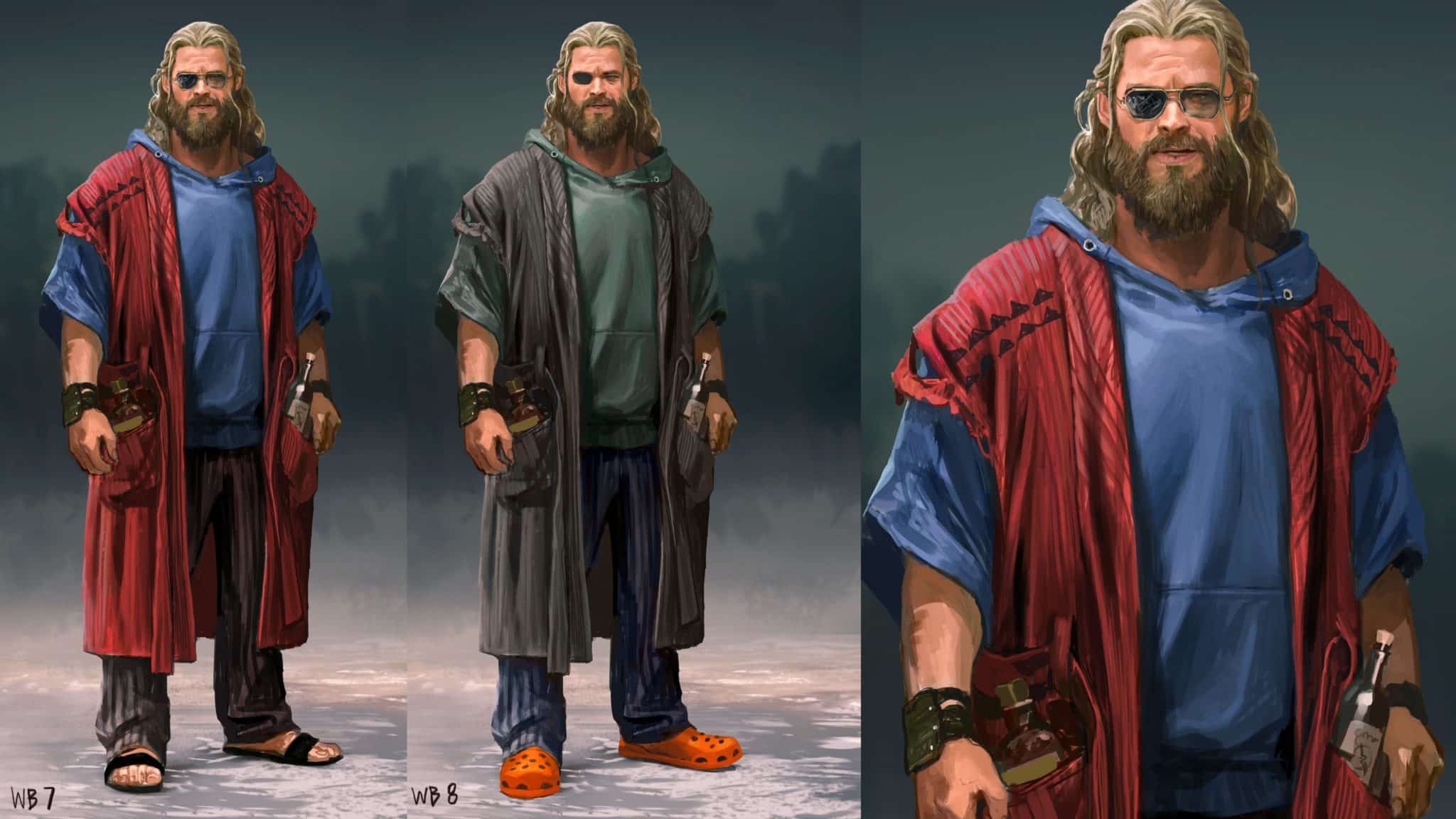 diseño de thor gordo para vengadores: endgame 