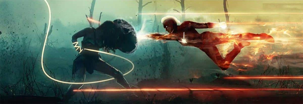 espectacular fan art de capitana marvel vs wonder woman